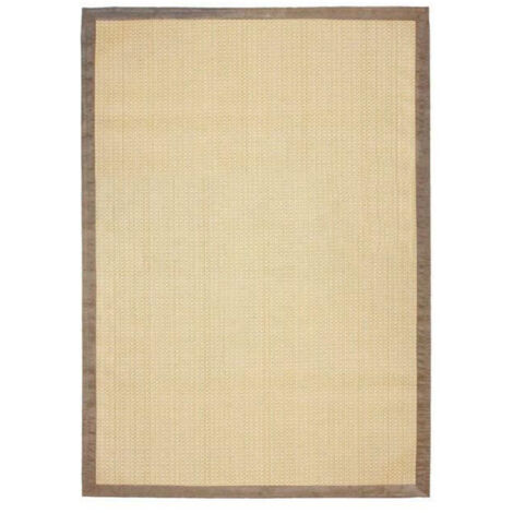 STRAW - Tapis tressé pour intérieur et extérieur beige 60x90