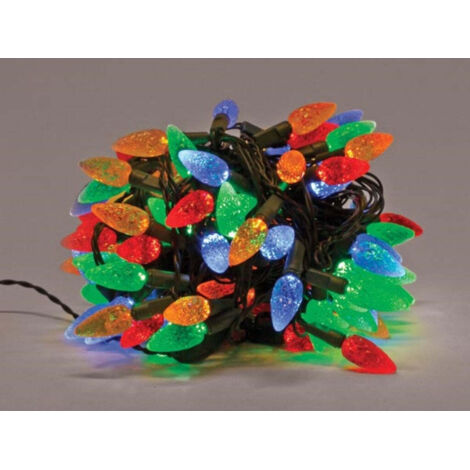 STRAWBERRY LIGHT LED - 12 M - 120 LAMPES MULTICOLORES - FIL VERT - 24 V VELLEMAN SL-LED-12-24V-MC
