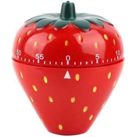 Strawberry Shaped 60 Minutes Kitchen Timer Mechanical Time Reminder