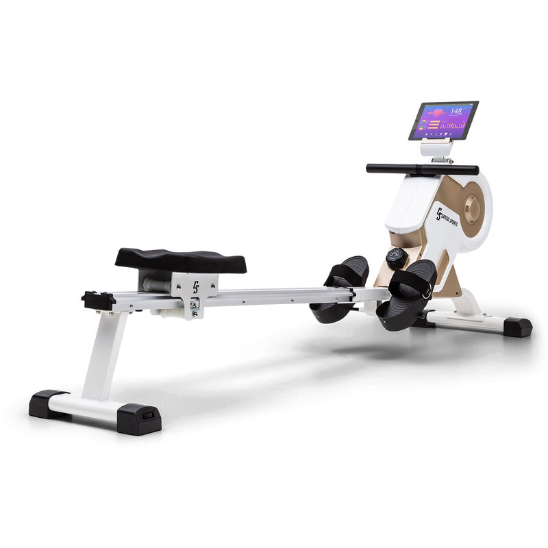 

Capital Sports - Stream M1 máquina de remo magnética 105 cm pantalla LC 8 niveles aluminio