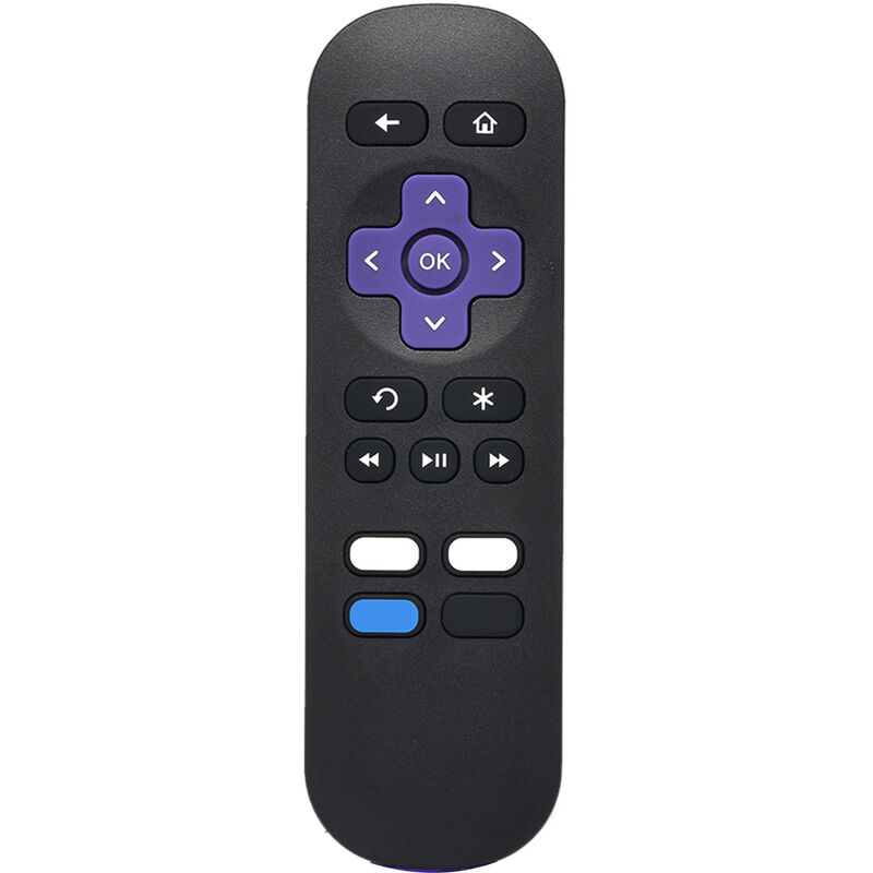 

Streaming Media Player Control remoto inalambrico IR Reemplazo del controlador inteligente para Roku 1 2 3 4 LT HD XD XS Negro, Negro