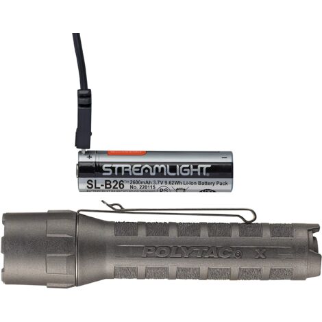 Streamlight 88613 PolytAC X USB, Batteria 18650, Nero