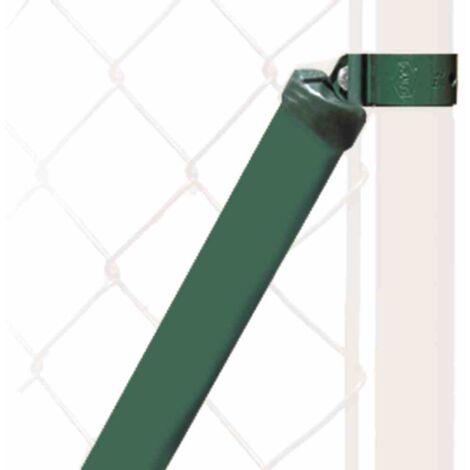 Strebe 34 x 1500 mm verzinkt + grün mit 44er Schelle
