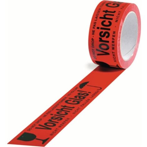STRECKEN - Warnklebeband rouge Vorsicht Glas STRECKE (Par 36)
