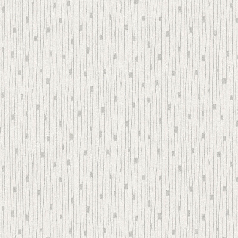 Profhome - Streifen Tapete 388221 Heißgeprägte Vliestapete Leicht Strukturiert Design Dezent Glitzernd Creme Grau Silber 5, 33 M2