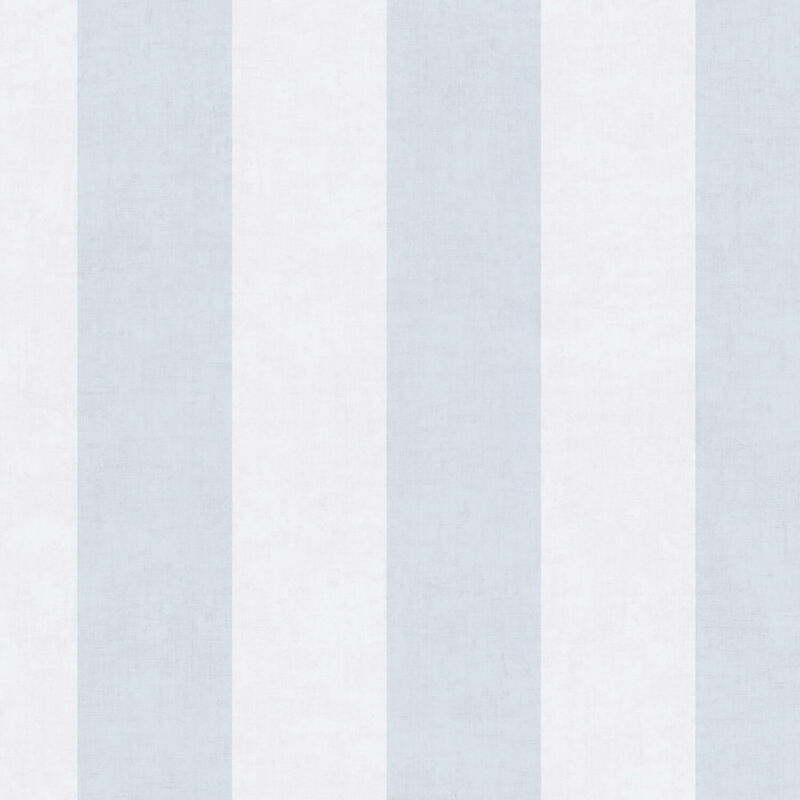 Streifen Tapete Profhome 770784 Vliestapete Glatt Kindertapete Matt Blau Hell-grau Papyrus-weiß 5, 33 M2