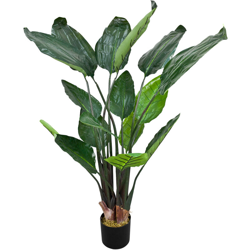 Strelitzia Plante Artificielle Artificiel Plastique Pot 120cm Decovego