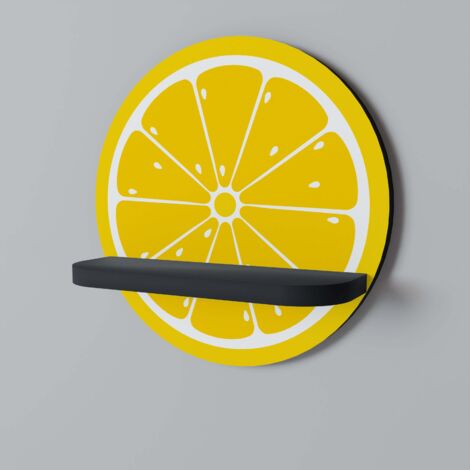STRENGTHENING LEMON Rundes Regal Schwarz