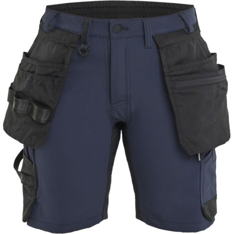 Stretch-Arbeitshorts für Damen 4D 7124 – Dunkelmarine/Schwarz 3XL – FR(54) – SE(C52) – Standards