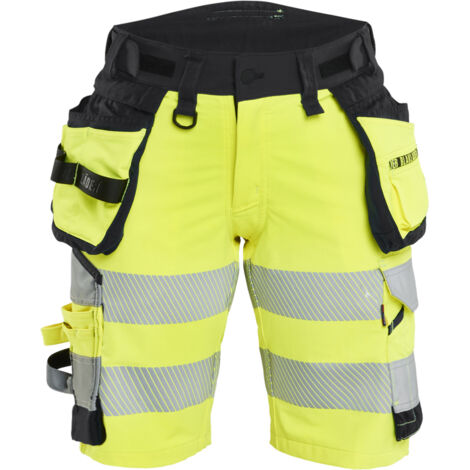 Stretch-Arbeitshose 4D Hochsichtbarkeit Damen 7020 - Gelb/Schwarz XL - FR(46) - SE(C44) - Standards
