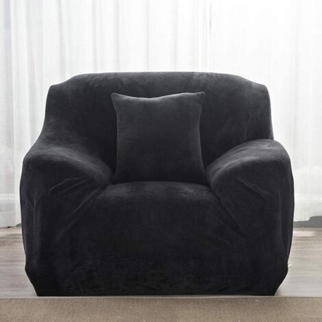Stretch-Sofabezug, 1-teiliger elastischer Samt-Sofabezug, 1-Sitzer-Sofabezug