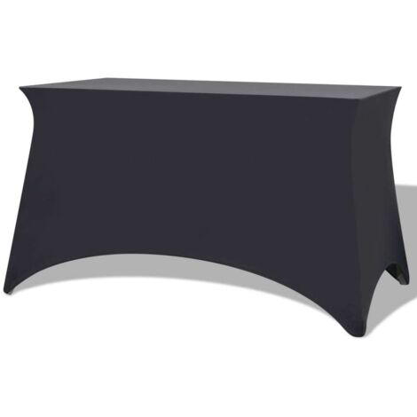 Stretch-Tischhusse 2 Stk. 120 x 60,5 x 74 cm Anthrazit