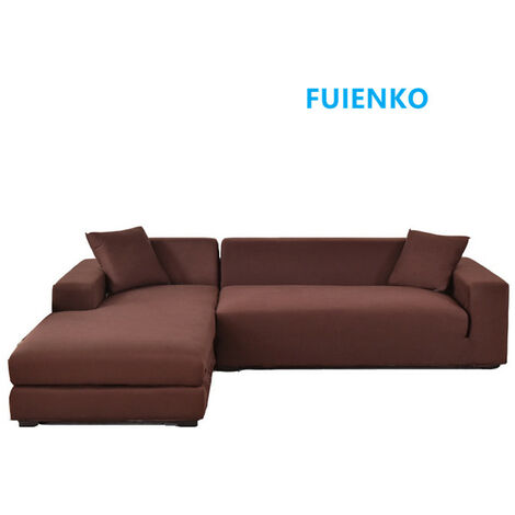 Stretch Wasserdicht Sofabezug,Sofasitzbezug,für Sofa Sitzkissen Möbelschutz,Polyester-Sofabezug FUIENKO Braun