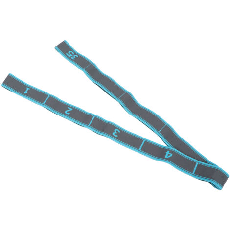 Stretch-Yogagurt für Damen – Grau-Blaues Multifunktions-Trainingsband