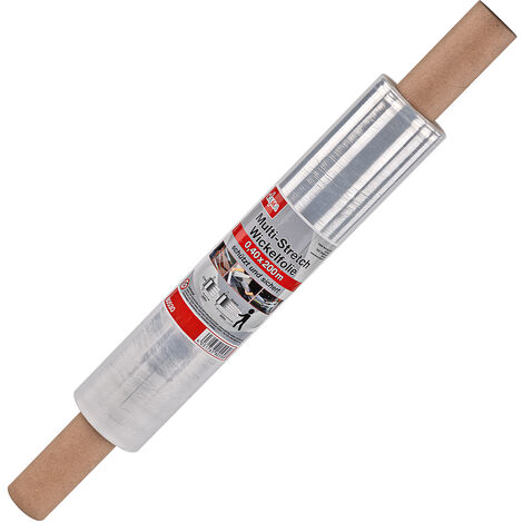 Stretchfolie Multistretch Wickelfolie Folie Breite 40 cm 200 Meter Rolle 17 µm
