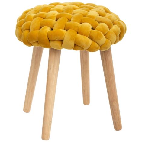 Strickhocker senfgelb