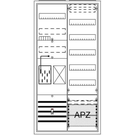 Striebel und John BA27MB Komplettschrank, AP BKE-I, A27 1Z1R1V5A2 Schutzklasse II, Schutzart IP31 2CPX054245R9999