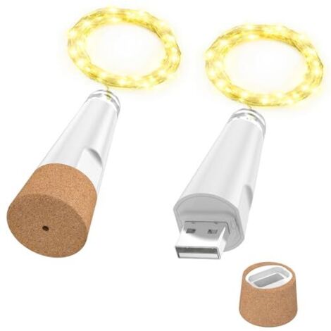 String lights, USB rechargeable wine bottle lights with cork, USB string lights for Christmas parties