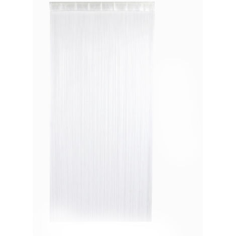 String Tassel Chain Door Window Curtain Drape for Bedroom Coffee Shop (White )