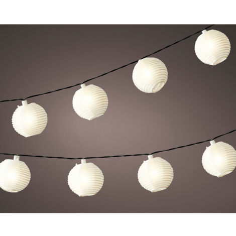 STRINGA DI LANTERNE SOLARI 450CM IN NYLON.