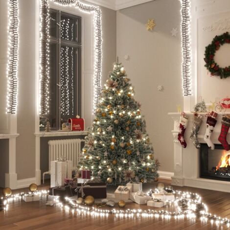 Stringa di Luce LED con 400 Luci LED Bianco Freddo 7,4 m in PVC vidaXL 391990