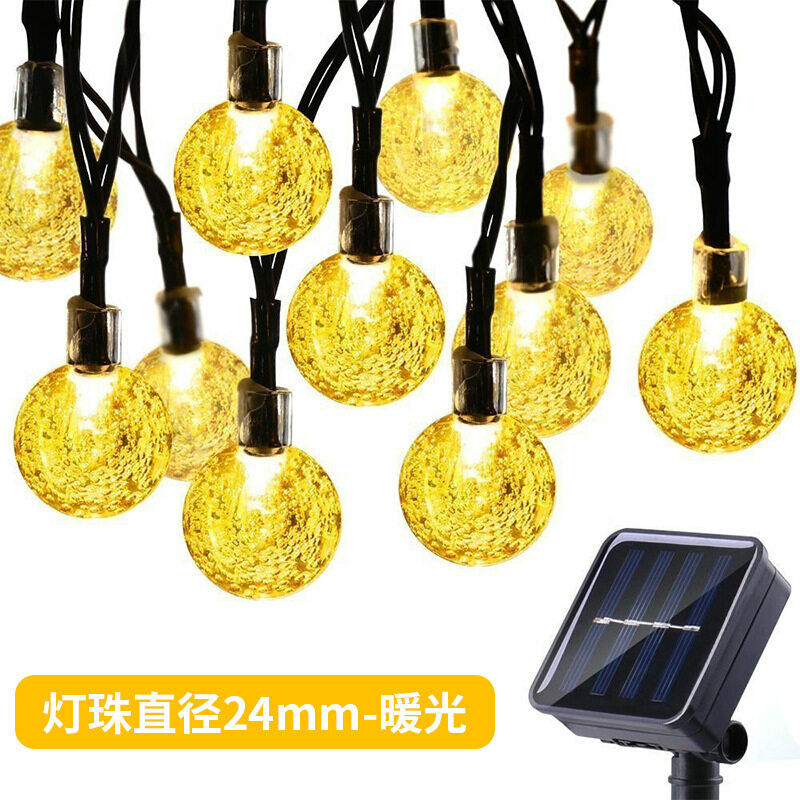 Stringa di luce solare LED Bubble Bead Ball Bead