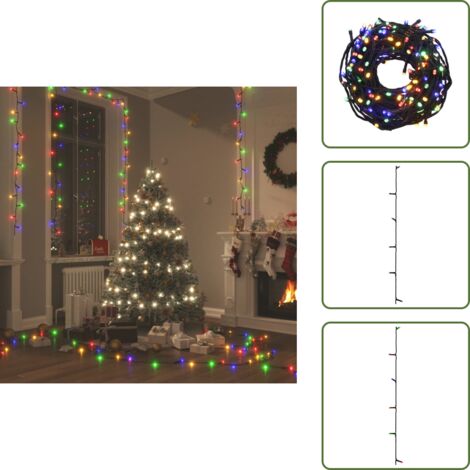 Stringa di Luci 400 LED Multicolore 40 m 8 Effetti Luce