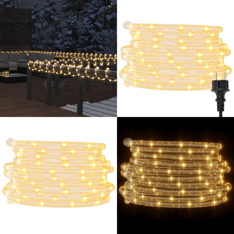 Stringa di Luci con 1200 LED Bianco Caldo 50 m in PVC - Decorazioni natalizie - Luci di Natale