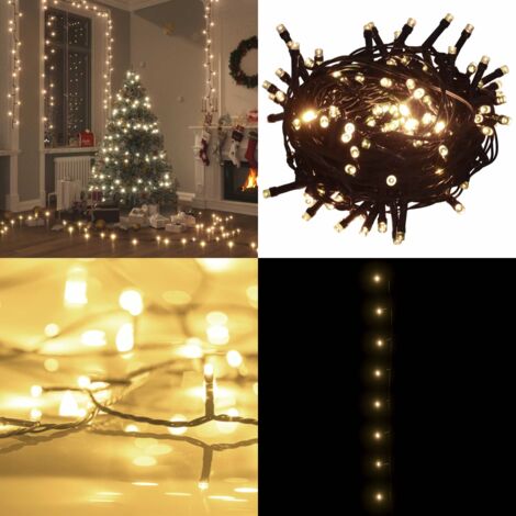 Stringa di Luci con 300 LED Bianco Caldo 30 m in PVC - Luci di Natale - Luci per festa