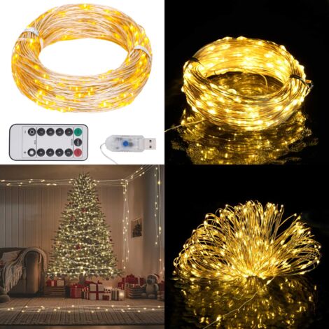Stringa LED con 150 Luci LED Bianco Caldo 15 m PVC - Illuminazione festiva - Luci LED