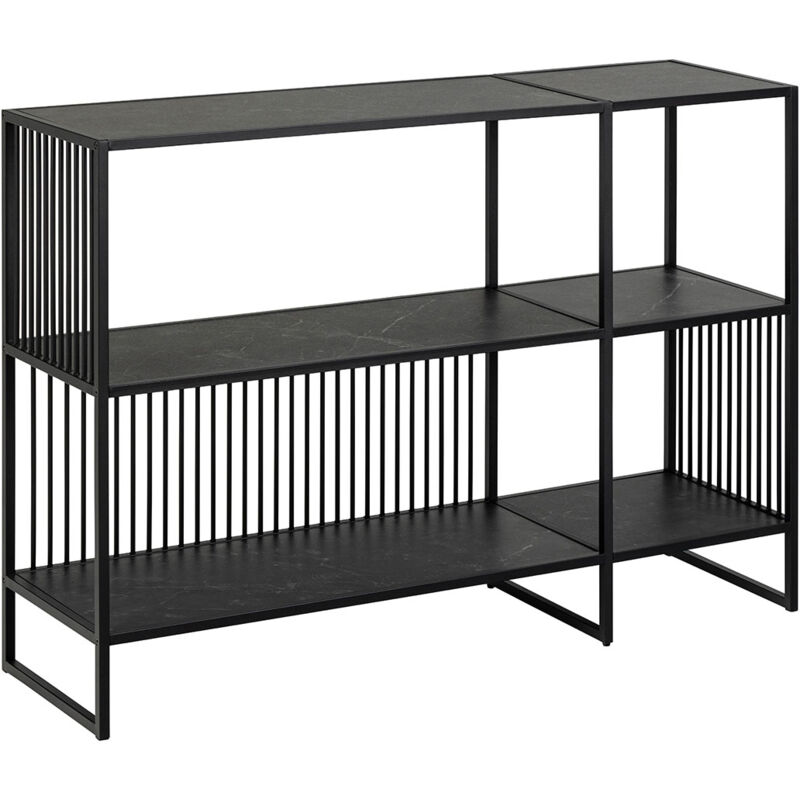 Furniture To Go - Strington bibliothèque 2 tablettes noir.