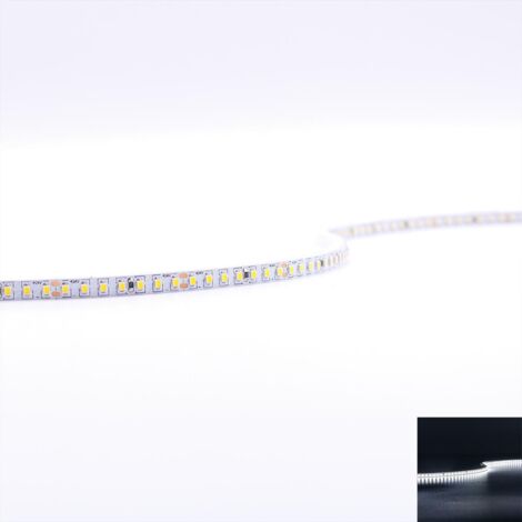Strip 24V LED Streifen 5M 8W/m 224LED/m 5mm - Lichtfarbe: Kaltweiß 6000K - Schutzart: IP20