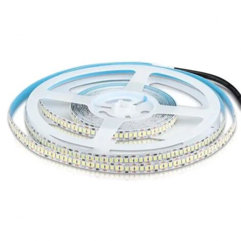 Strip led 12V, bianco fredda 6400K, 5 metri, SMD2835, 20W/m, 240 led/m, IP20, larghezza 10mm - V-TAC VT-2835 212166