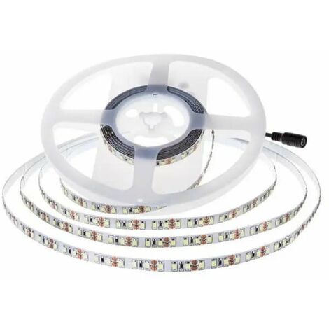 Strip led 24V, bianco freddo 6500K, 5 metri, SMD2835, 8W/m, 126 led/m, IP20, larghezza 10mm  - V-TAC VT-2835 212595