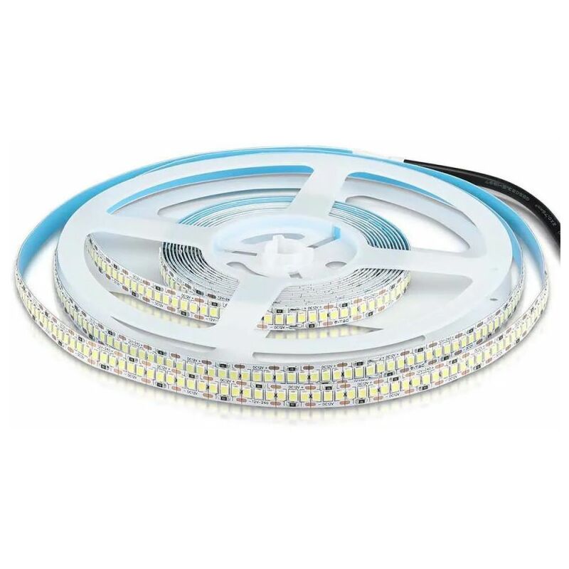 V-tac - Ruban led 12V 5m 20W/m 100lm/W IP20 Hors Transfo VT-2835-240 - 120 ° - Blanc chaud - 3000K