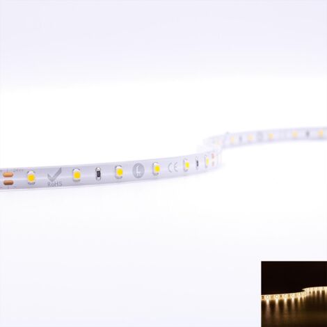 Strip Warmweiß 24V LED Streifen 10M 4,8W/m 60LED/m 8mm IP65 3000K
