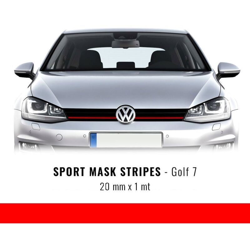 Stripes Rosso per Golf 7