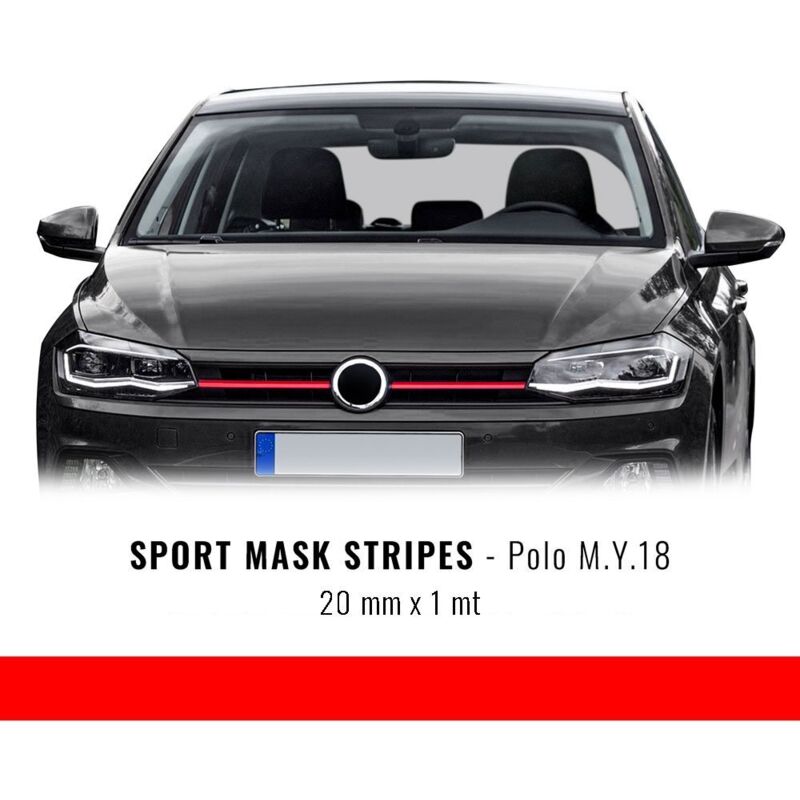 Stripes Rosso per Polo M.Y.18