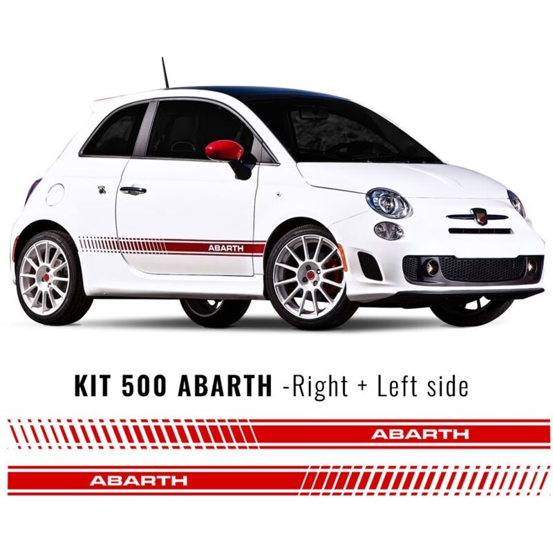 Stripes Strisce Adesive Fiat 500 Abarth per Fiancate