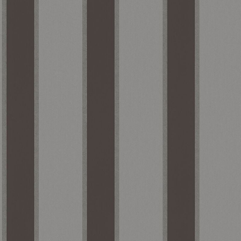 Stripes wallpaper wall Profhome 333294 non-woven wallpaper smooth with stripes matt grey silver black 5.33 m2 (57 ft2) - grey