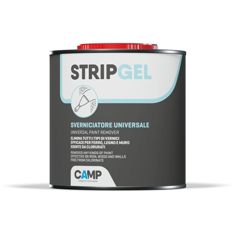 Mm_unverified_brand - Camp strip gel, Sverniciatore professionale in gel per legno, ferro e muro, Elimina vernici, impregnanti e fondi