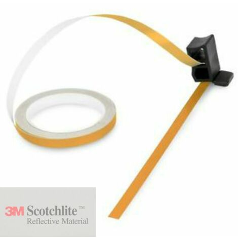 Strisce 3M™ per cerchi moto adesive rifrangenti - 7mm x 6MT - Colore: Verde - Modello: Senza applicatore