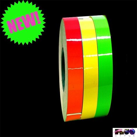 Strisce adesive per cerchi moto fluorescenti 3M Colore - Verde