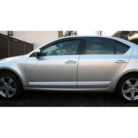 Strisce decorative cromate per porte laterali Skoda OCTAVIA II