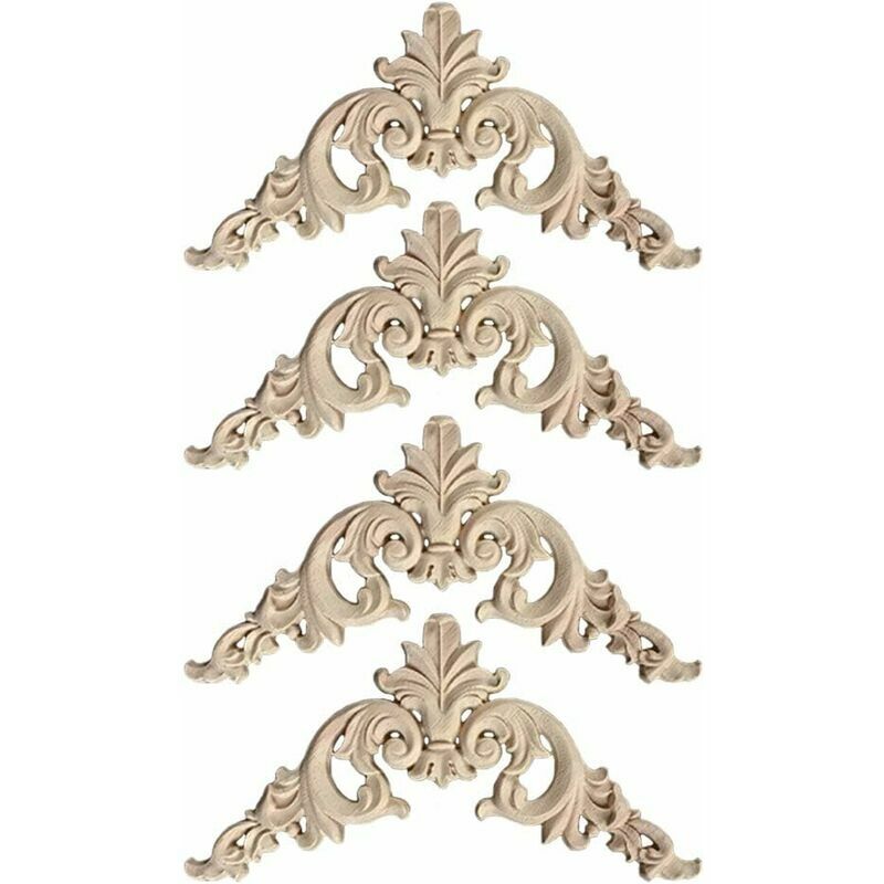 FVO - Strisce di legno decorative 4 pezzi Angoli