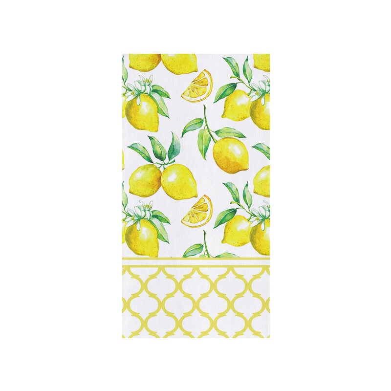 Strisce gialle limone fresco asciugamano da cucina...