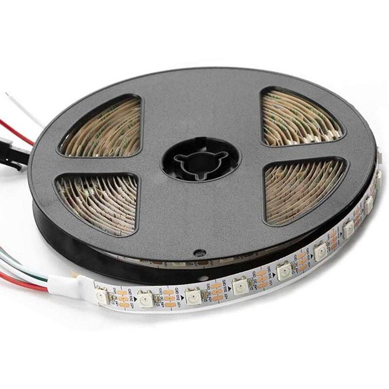Striscia led smart ic rgb 5V dc - 14,4W/m - IP20 - 60 LED/m -