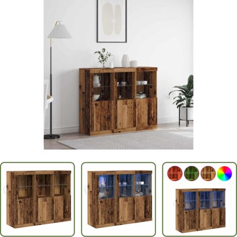 Strisce LED RGB -  Madia LED 3 pcs Legno vecchio 123 x 37 x 100 cm