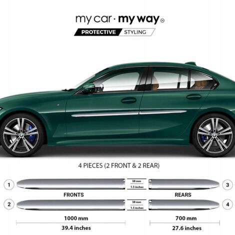Strisce protettive per porte cromate BMW 3 2019+