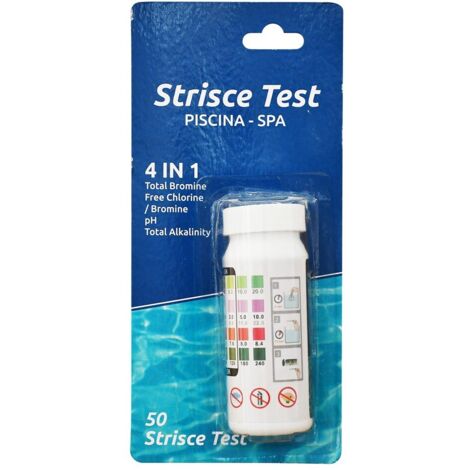 STRISCE TEST ACQUA 4 IN 1 set 50 pezzi -